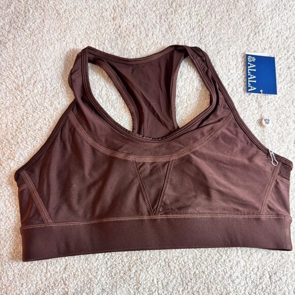 Alala Womens Adult Surf Bra Sz L Inspired by Wetsuit stitching Medium Support - Picture 4 of 16